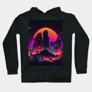 Neon Nights: A Synthwave Sunrise Hoodie